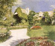 Gustave Caillebotte Farmhouse at Trouville painting